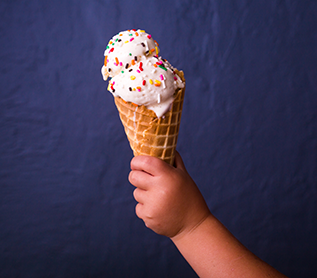 Icecream in a cone